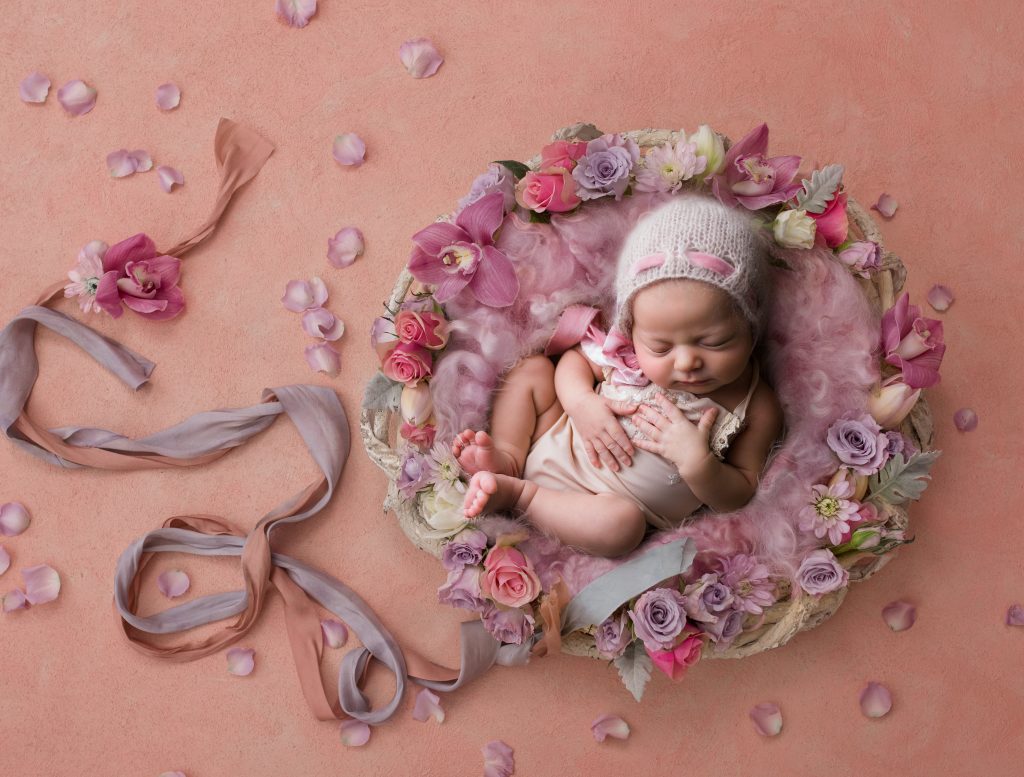 Baby Girl in Pink Artwork